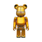 Bearbrick Garfield 100% & 400% Set Gold Chrome Ver. (Front)