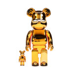 Bearbrick Garfield 100% & 400% Set Gold Chrome Ver. (Set Front)